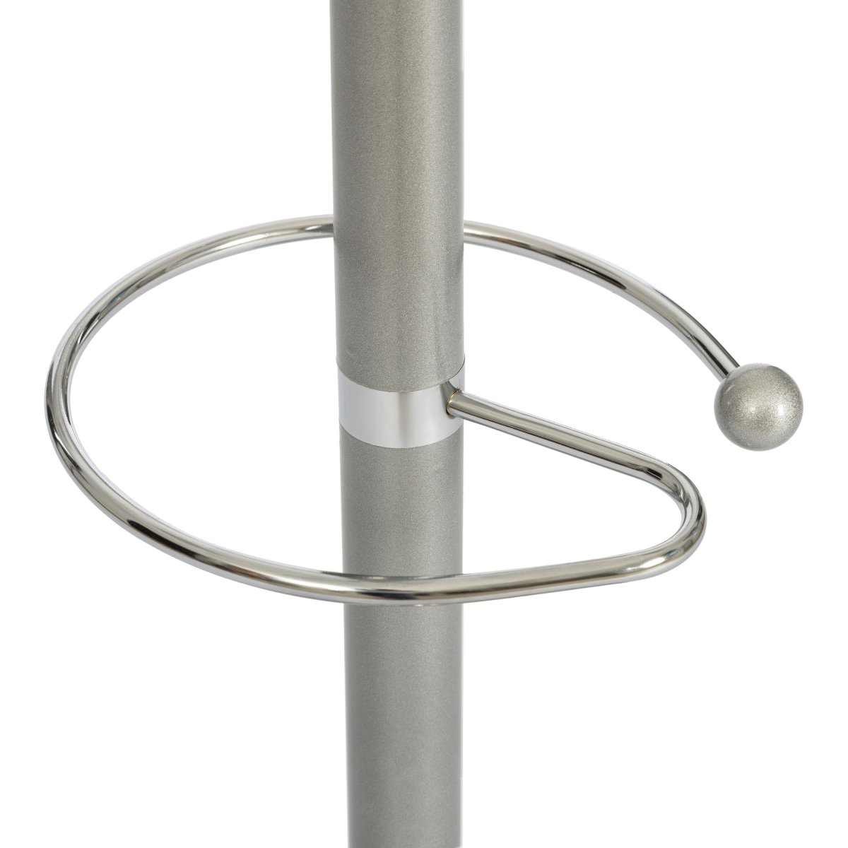 Вешалка Бара/Bara (мод.GH-8606) металл/хром/мрамор, белый/серый, 37х37х175см фото 2